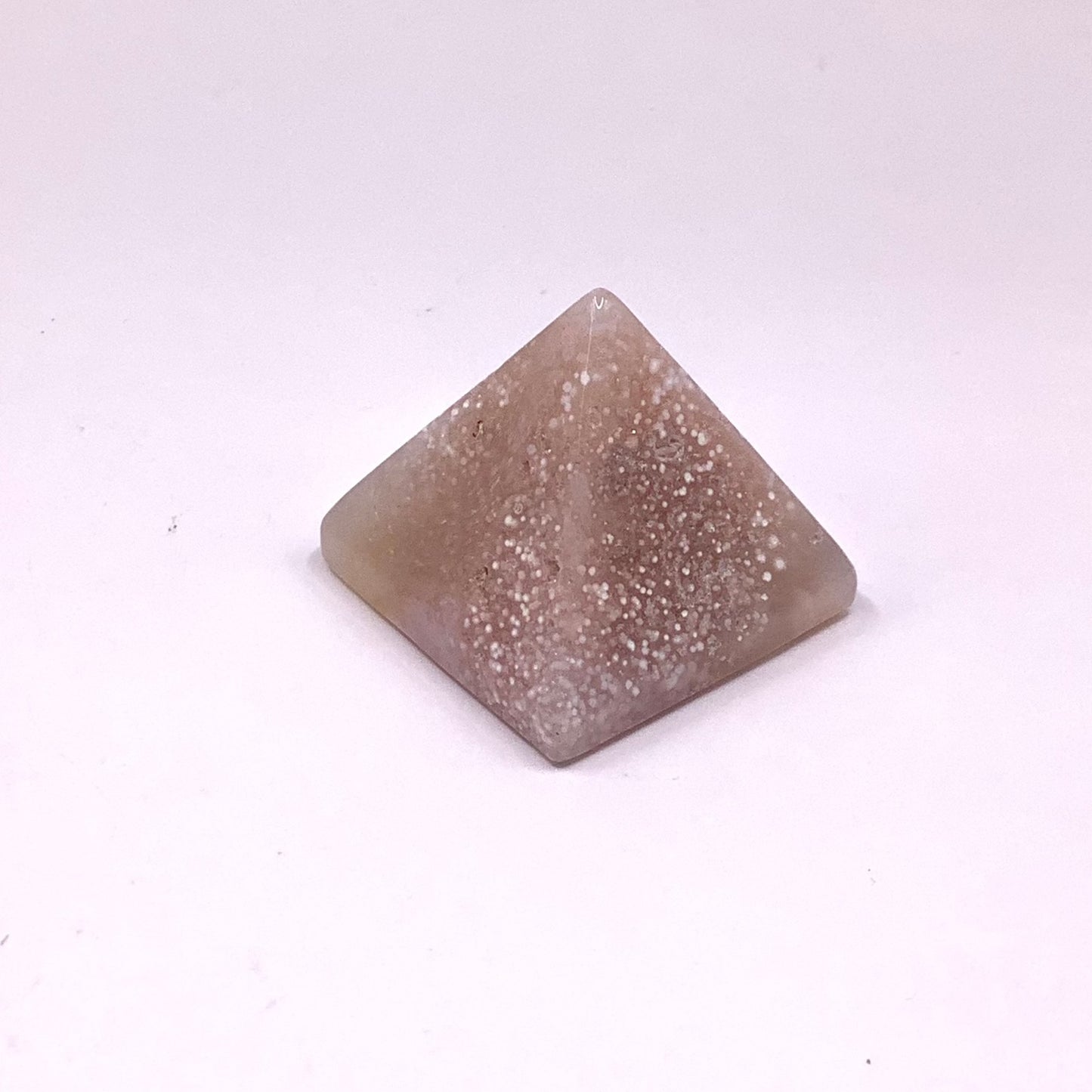 Flower Agate Pyramid