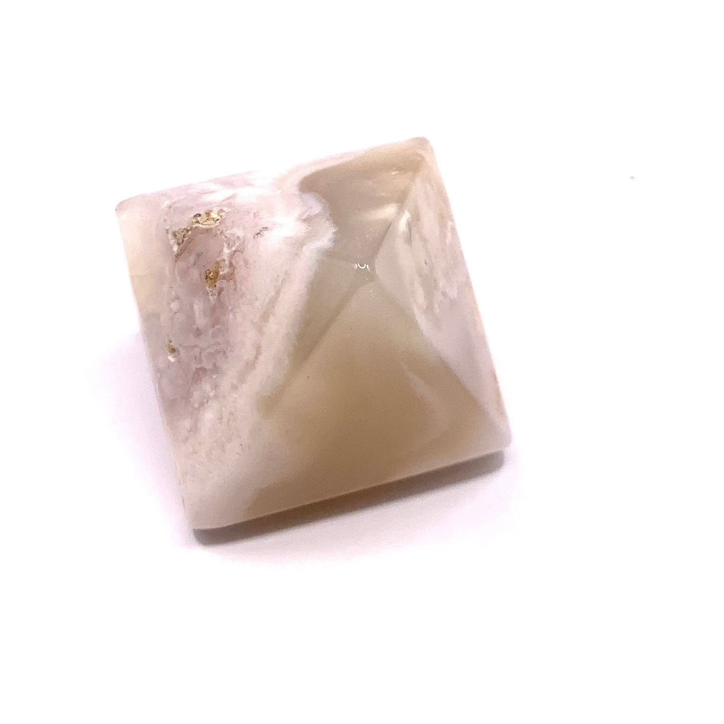 Flower Agate Pyramid