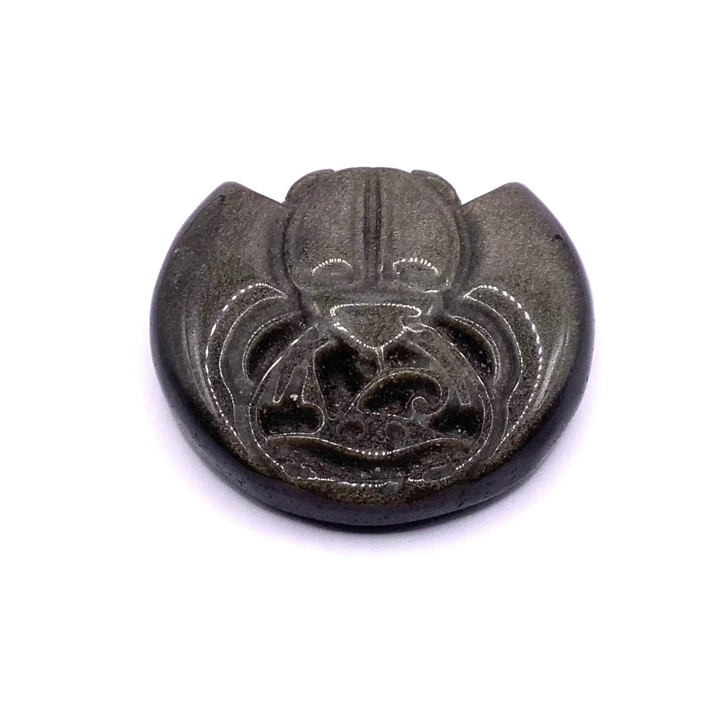Gold Obsidian Scarab