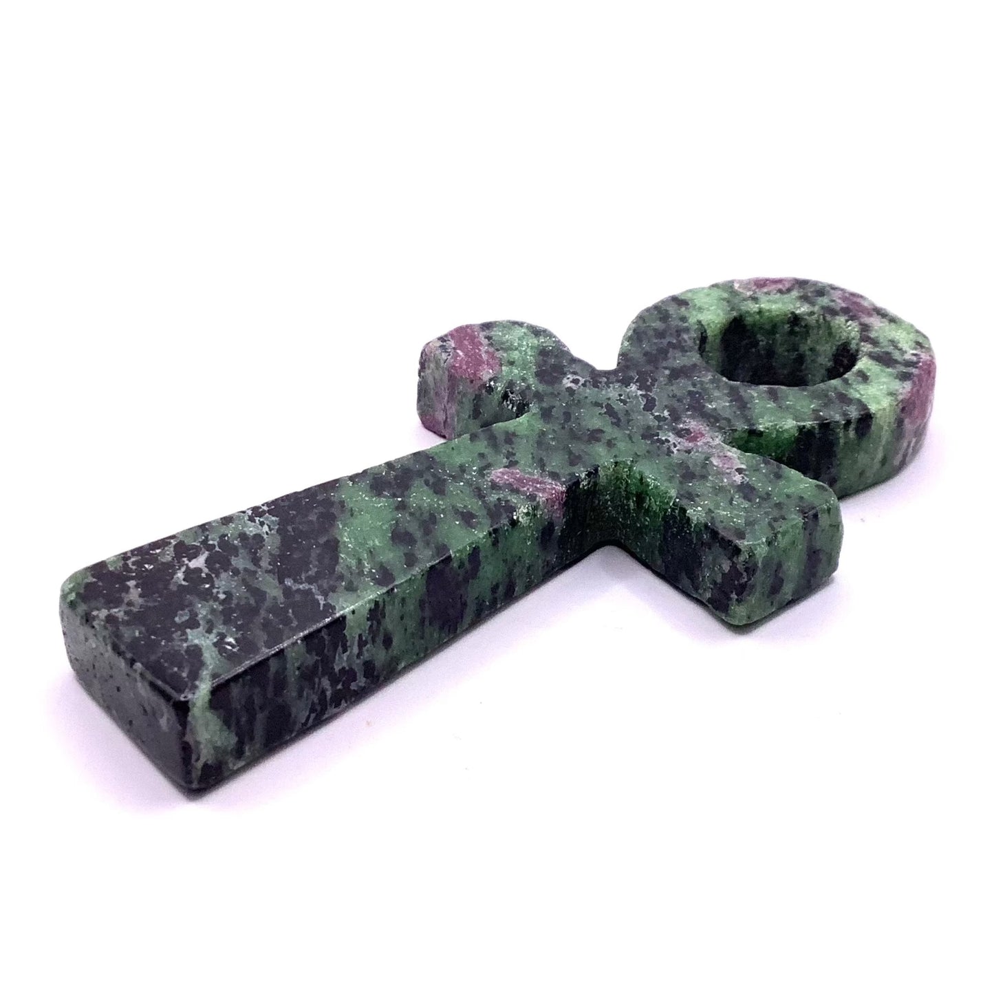 Ruby in Zoisite Ankh