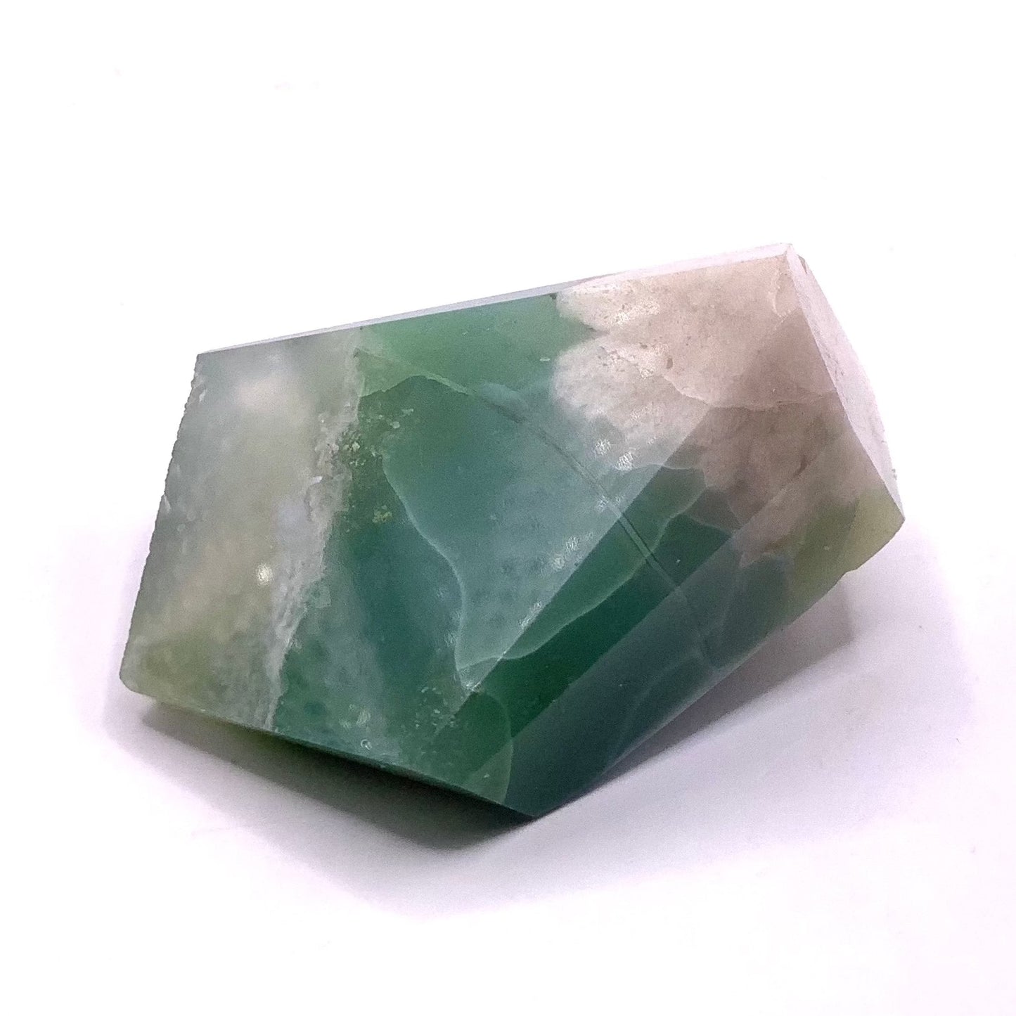 Green Flower Agate Freeform