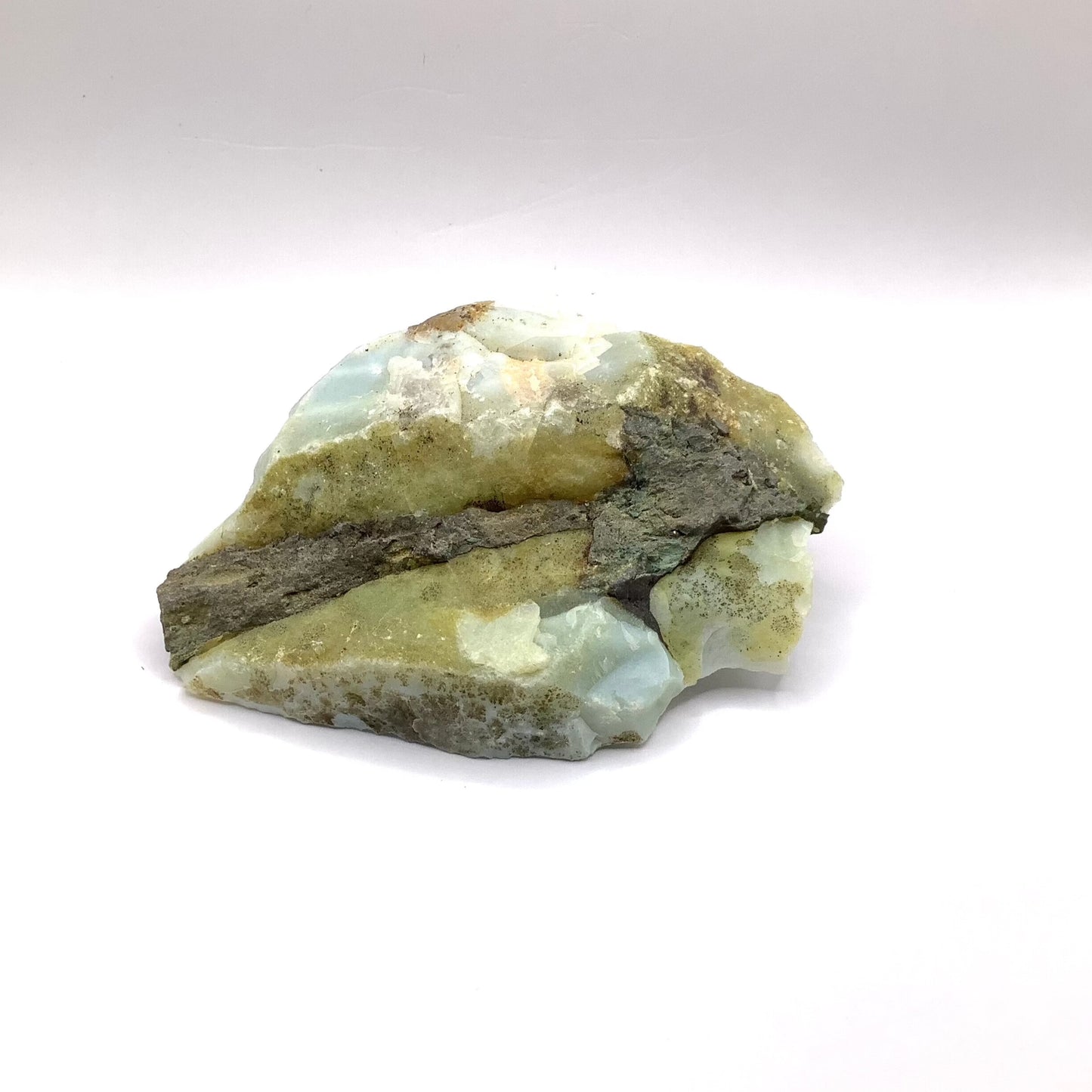 Green Flower Agate Slab