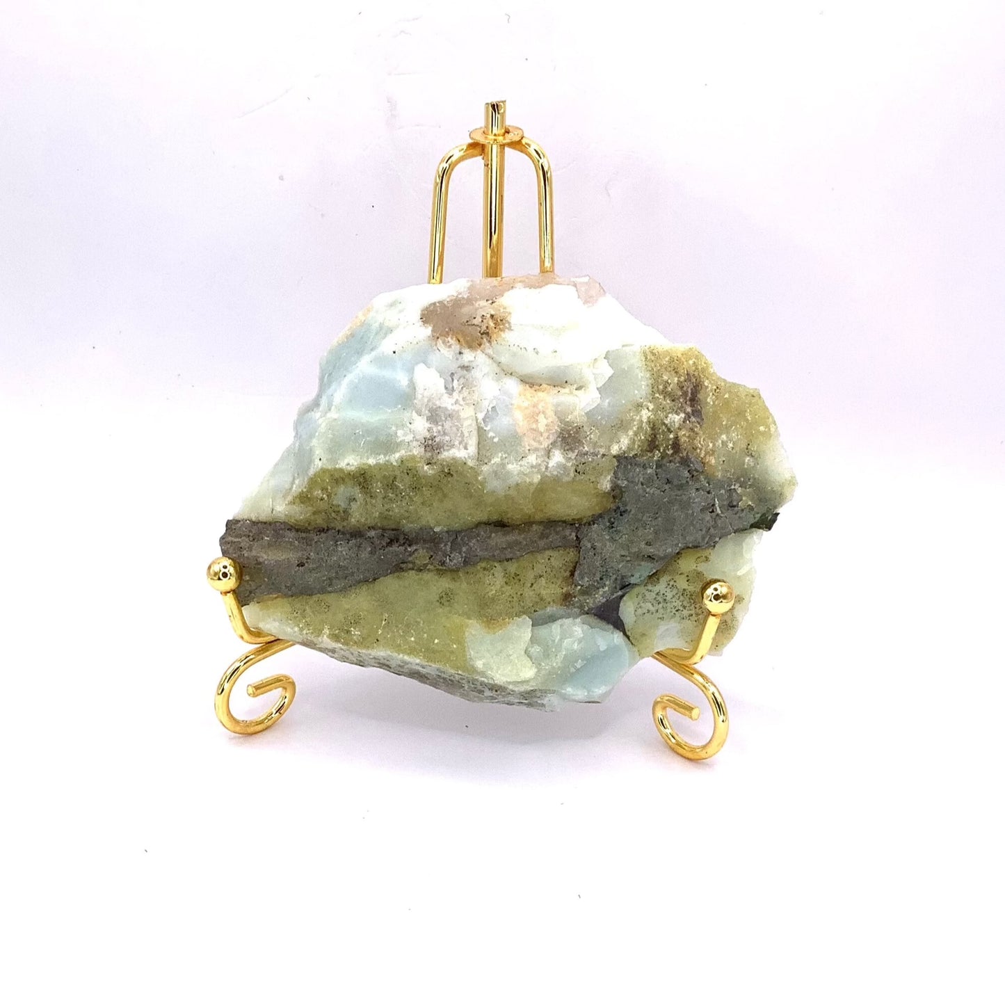 Green Flower Agate Slab