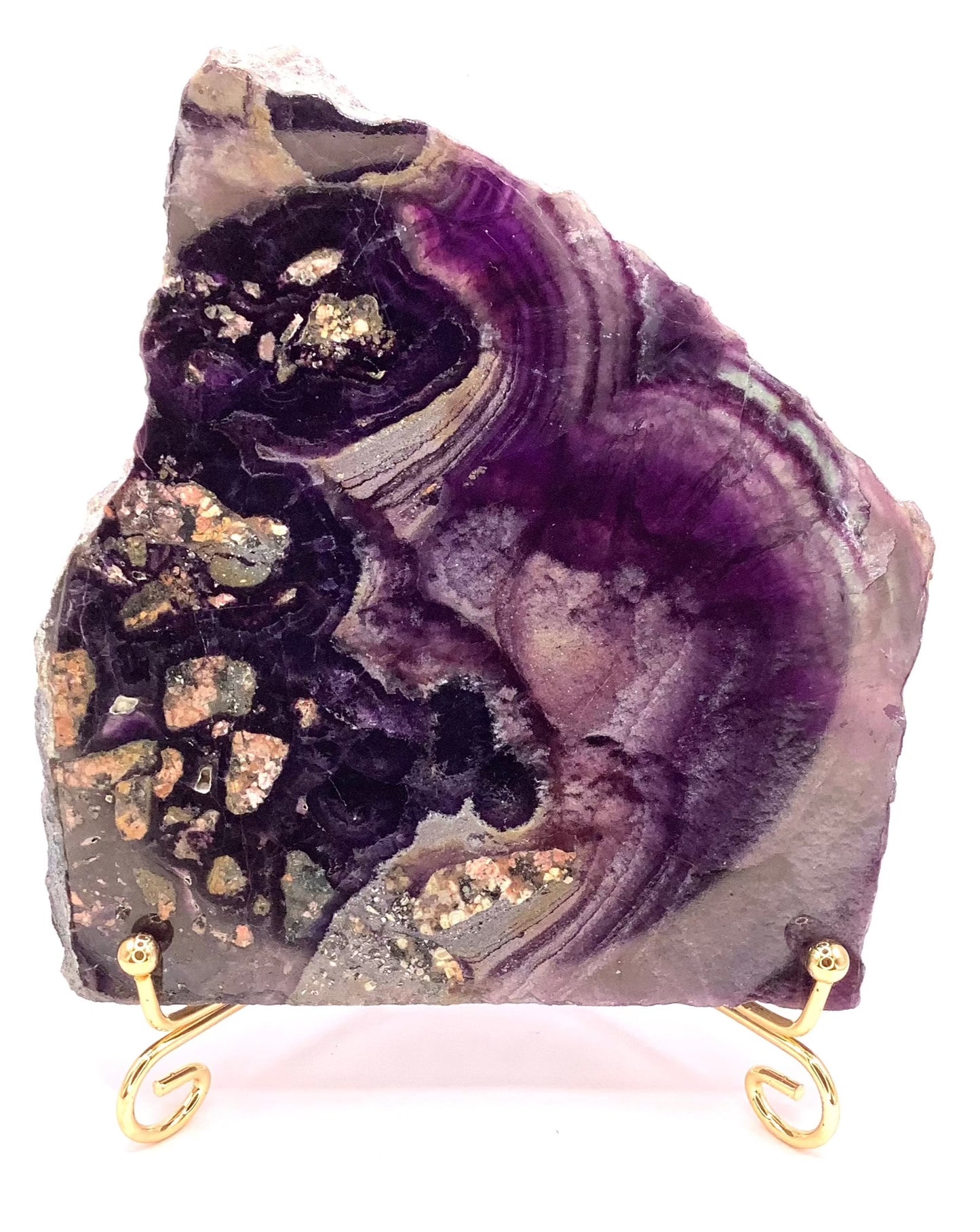 Fluorite Unakite Slab