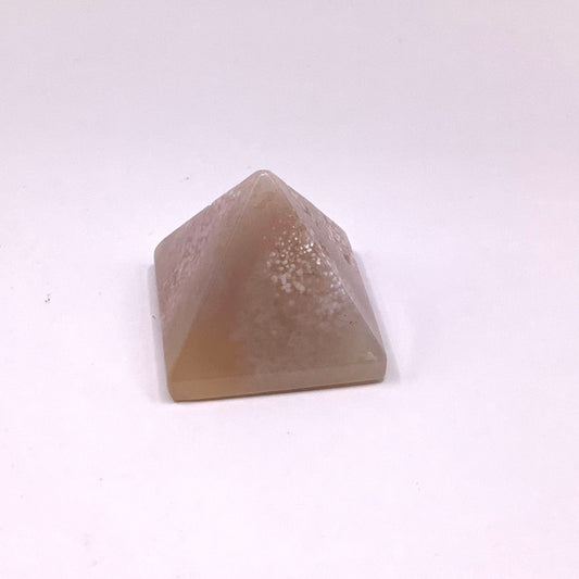 Flower Agate Pyramid