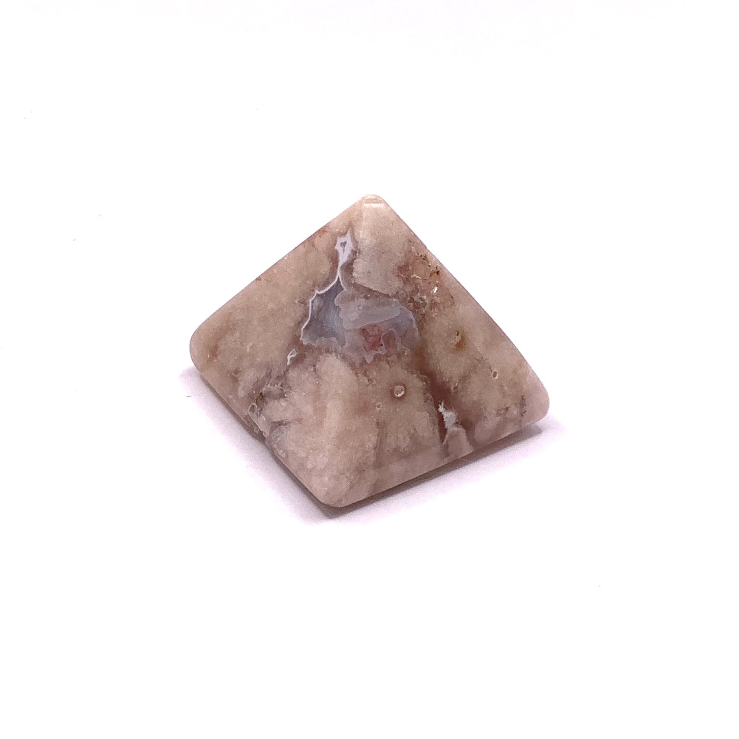 Flower Agate Pyramid
