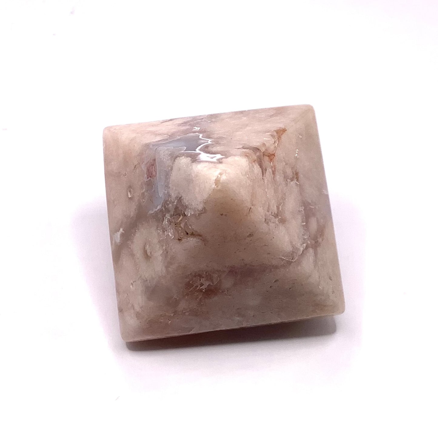 Flower Agate Pyramid