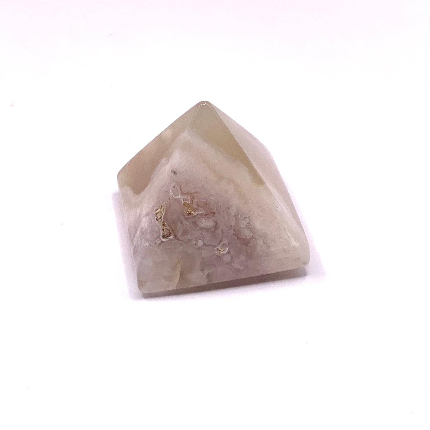 Flower Agate Pyramid