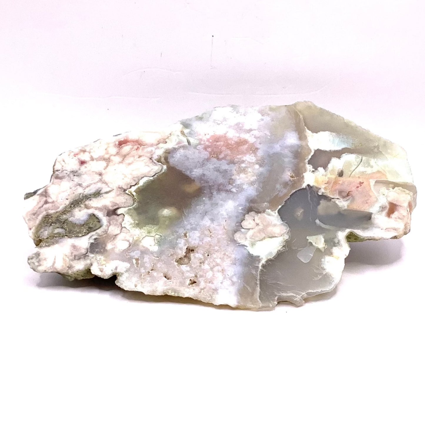 Green Flower Agate Slab