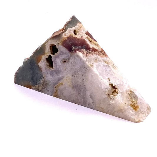Flower Agate Slab Triangle