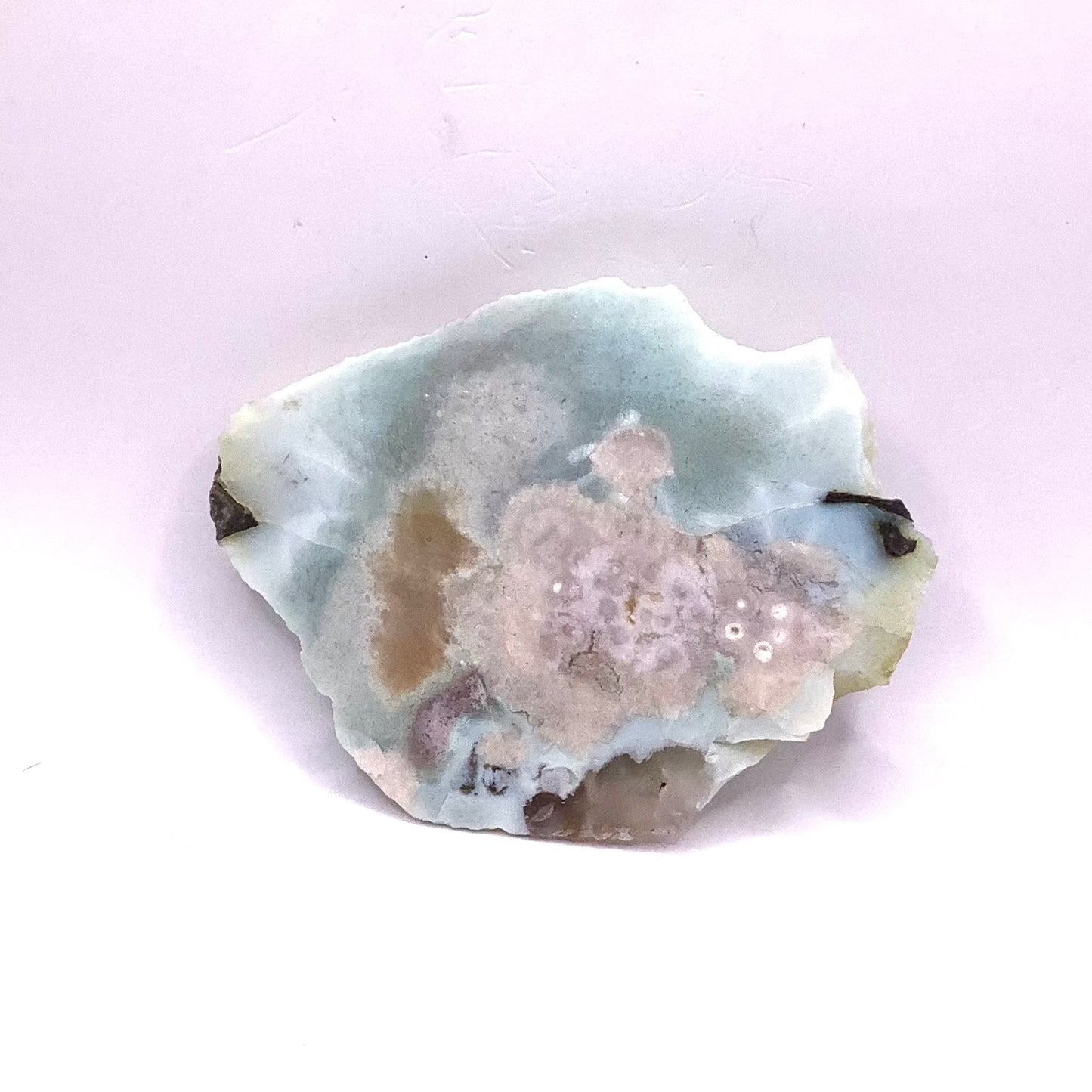 Green Flower Agate Slab