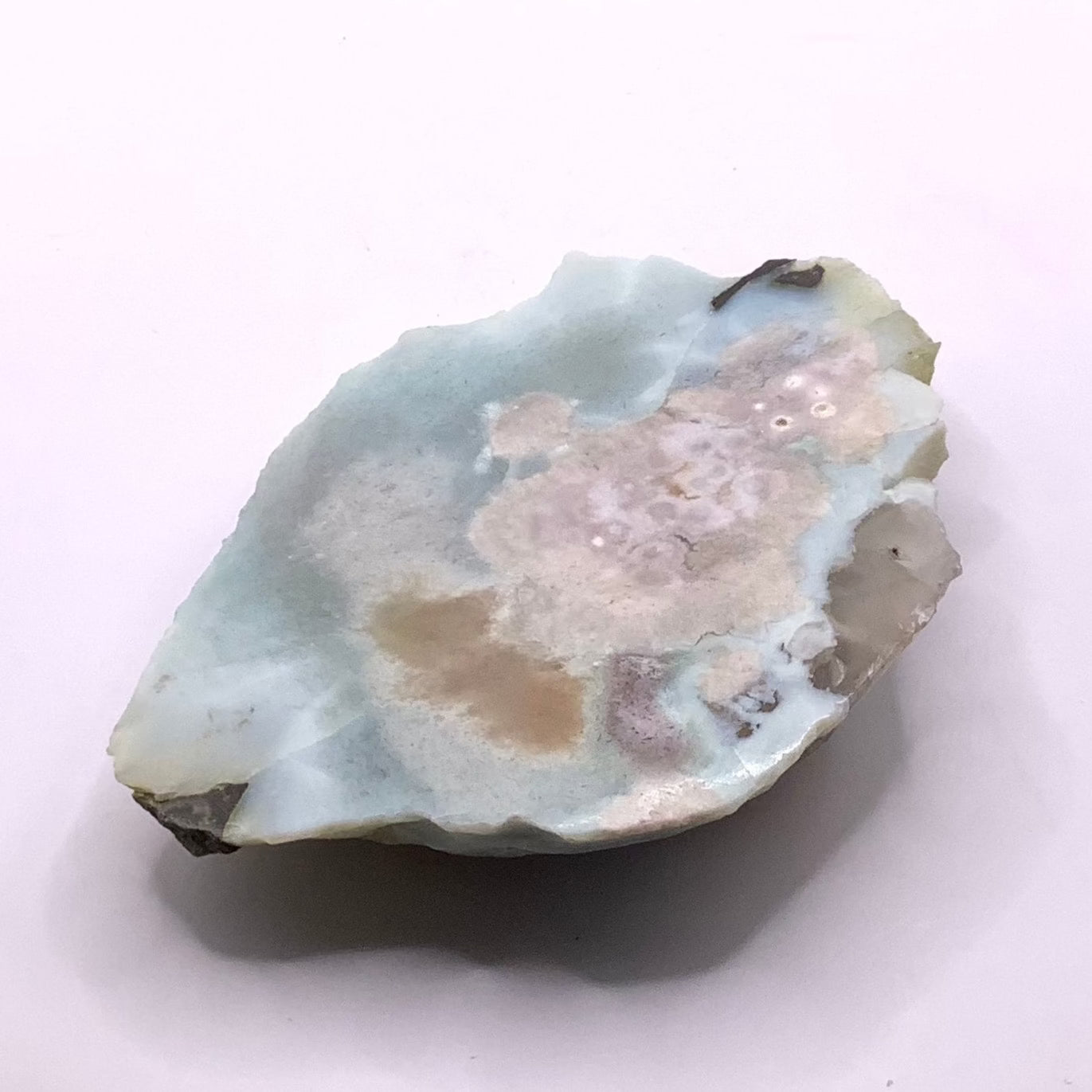 Green Flower Agate Slab