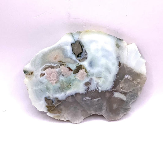 Green Flower Agate Slab