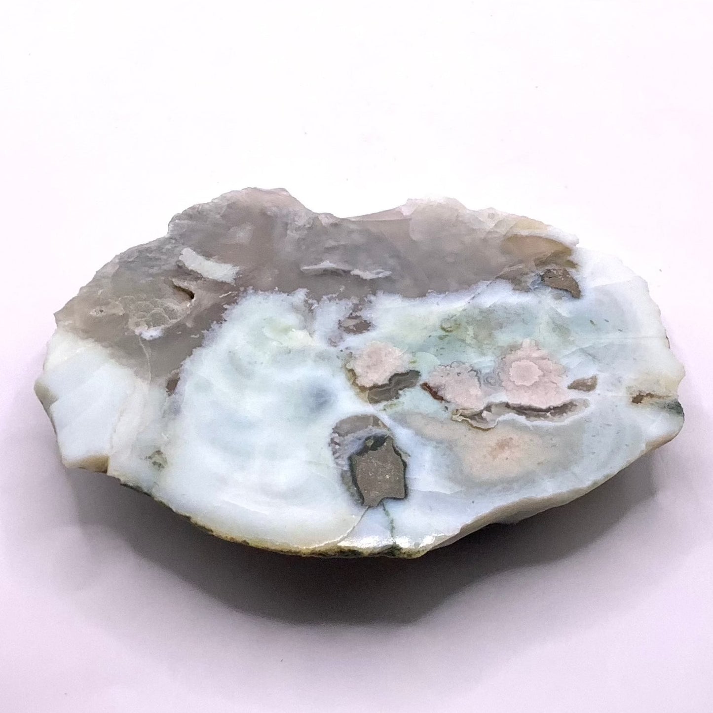 Green Flower Agate Slab