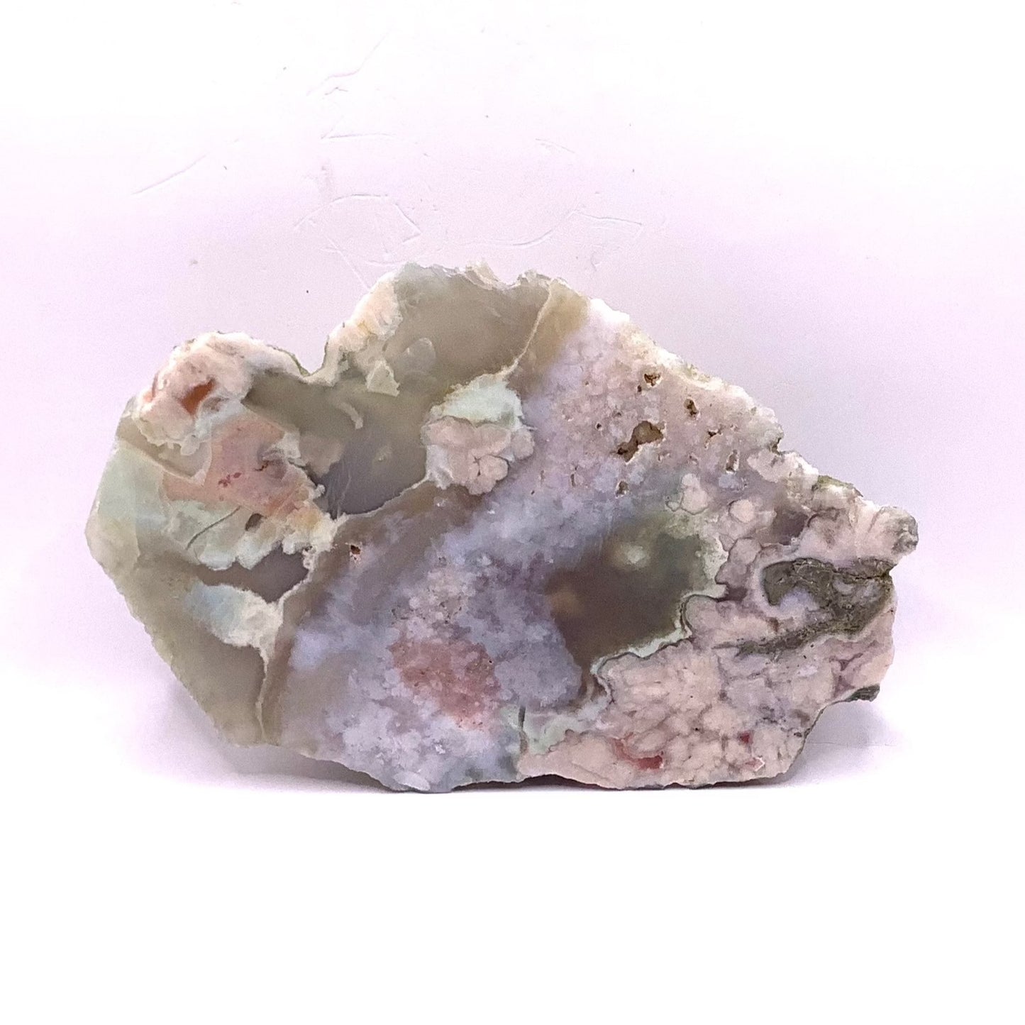 Green Flower Agate Slab