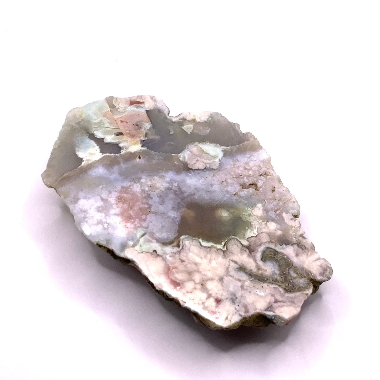 Green Flower Agate Slab