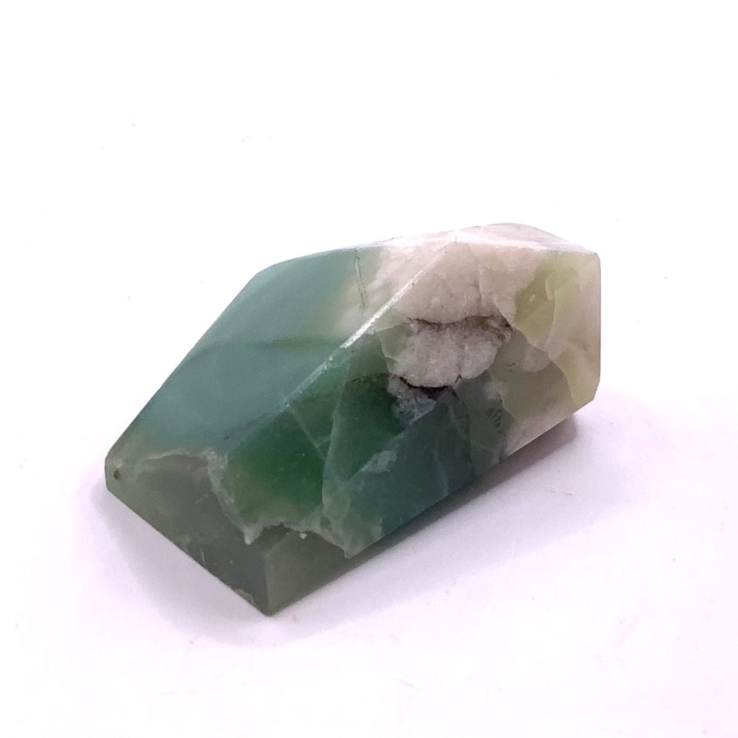 Green Flower Agate Freeform