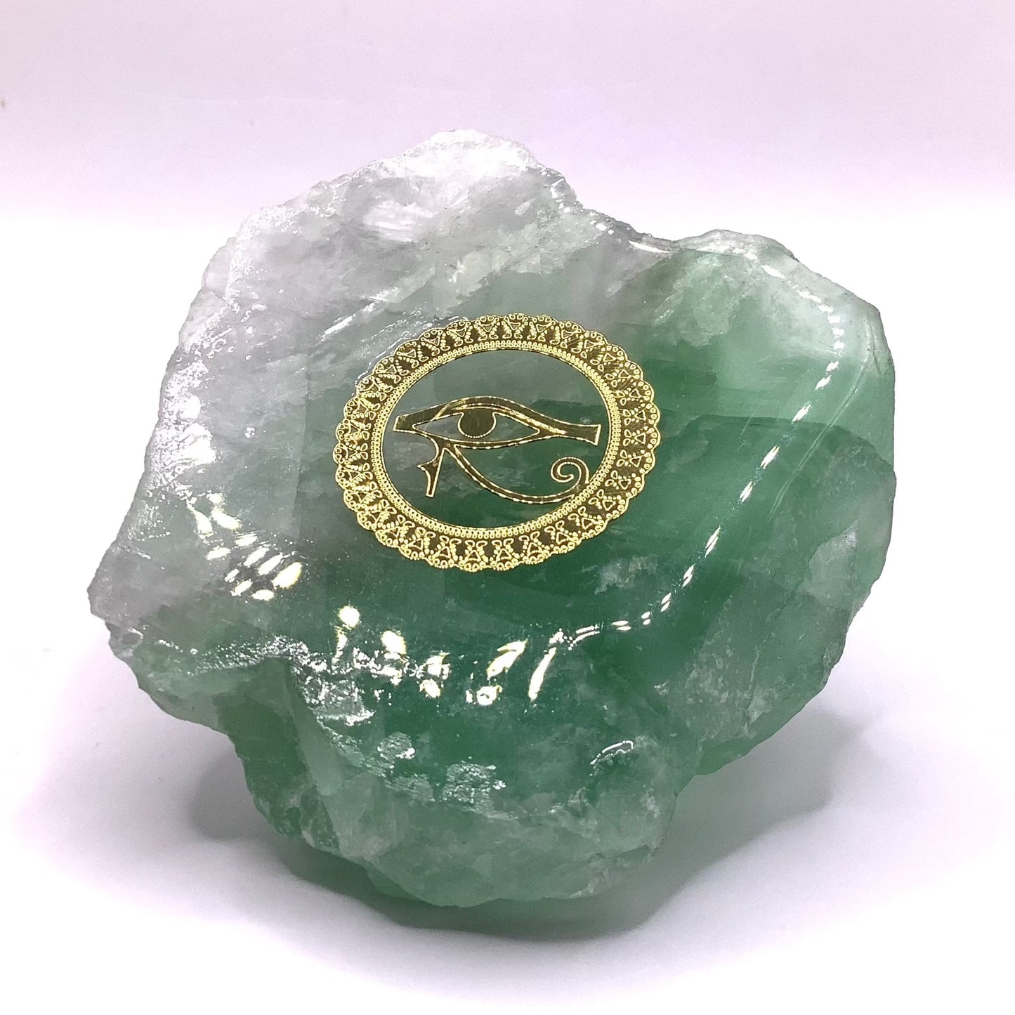 Horus Eye Gold Raw Fluorite