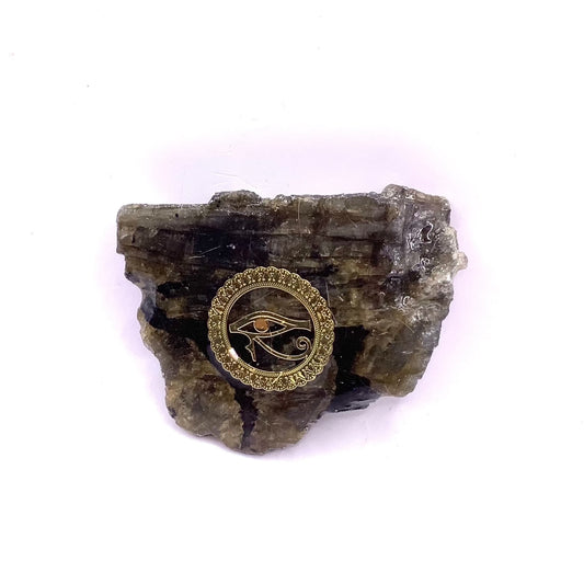 Horus Eye Gold Raw Labradorite