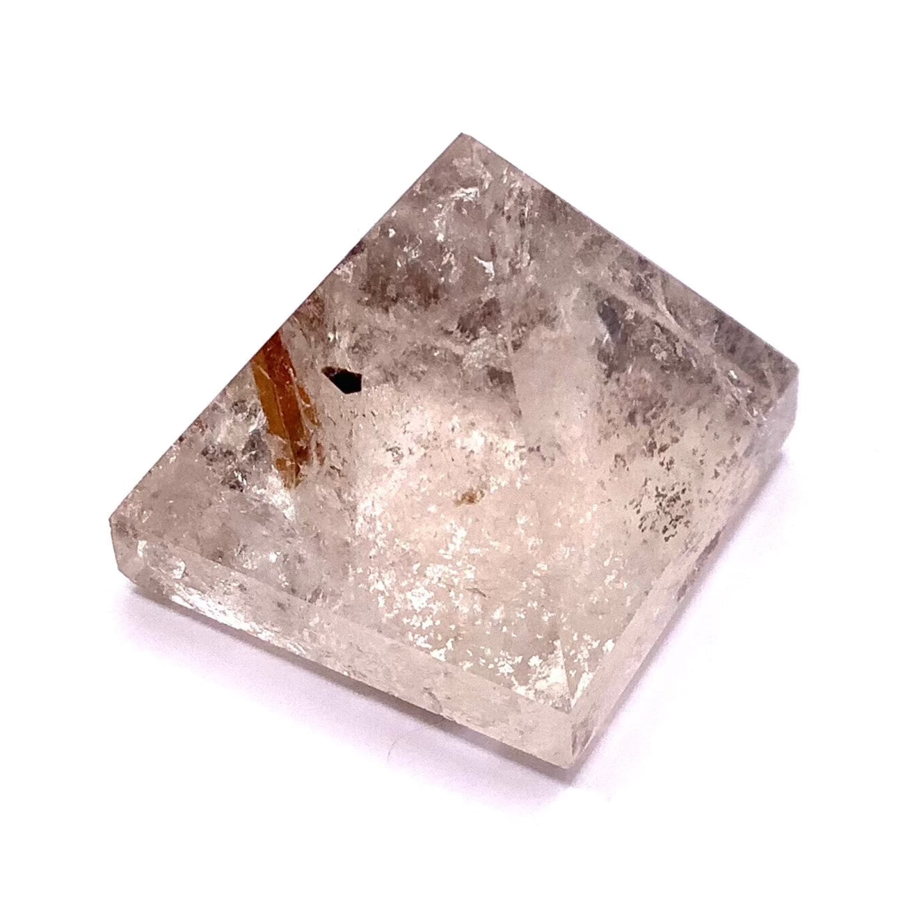 Clear Quartz Tourmaline Pyramid