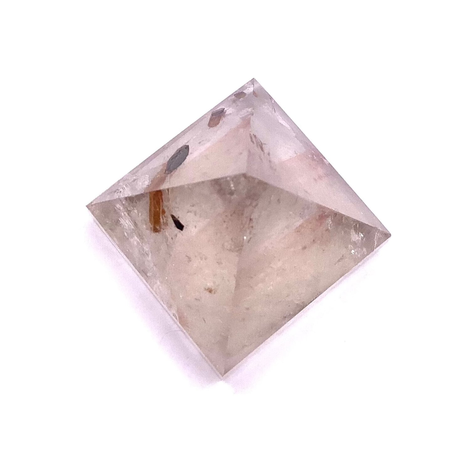 Clear Quartz Tourmaline Pyramid